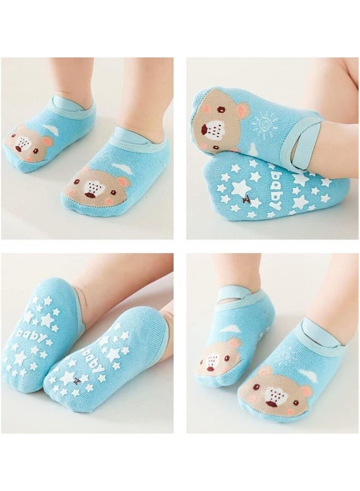 Genaric شراب أطفال من القطن مانعة للانزلاق مع رسومات كرتونية للأولاد والبنات،small  3-36 شهر، موديل 373 - Image 2